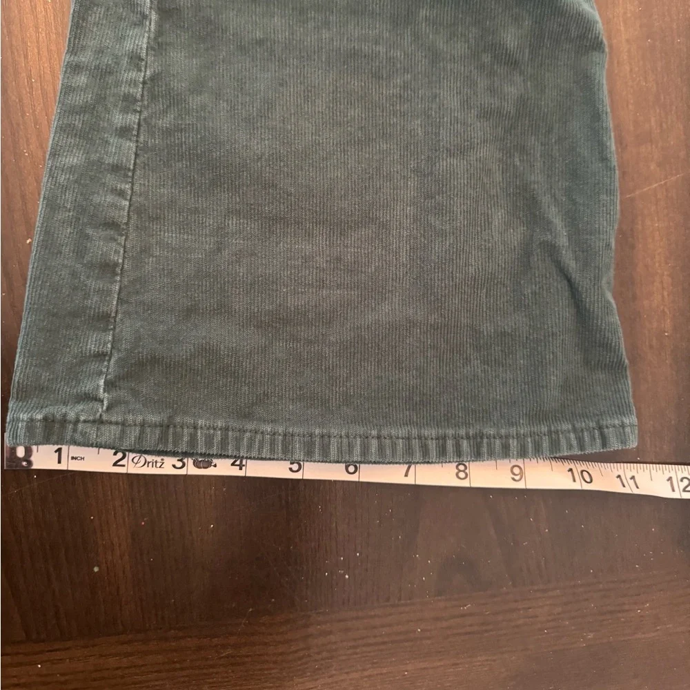 American Eagle Outfitters Olive Flare Pants - Picture 2 of 9